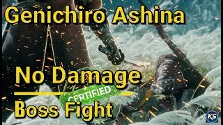 The Prince of Ashina | Genichiro Ashina - NO DAMAGE (First Encounter) + Secret Cutscene