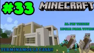 Termino mi casa🏠 y traslado a mis llamas y caballos🦙🐎 | Minecraft: Survival #33