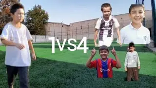 YUTQIZGAN JO&lsquo;PPA 1 VS 4 FOOTBALL BOYS #dreaz #mrhorse #llcgaming #steveuzb #abdulloh