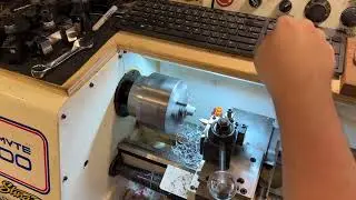 1989 Dyna Myte CNC lathe with Centroid Acorn control