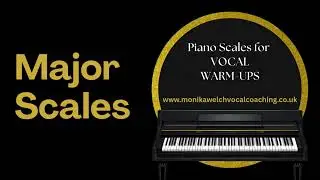 Piano Major Scales for Singing Practice | Vocal Warm-Ups & Exercises