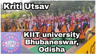 Kriti Utsav 2022 Cultural Procession At KIIT university Bhubaneswar, Odisha. #Zonal #level #odisha