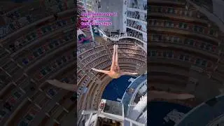 Royal Caribbean AquaTheater High Diver 🛳️😲 #cruiseship #travel