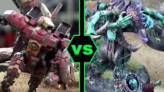 Genestealer Cult vs T'AU the Eight | Warhammer 40k | Tale of 4 warlords battlereport