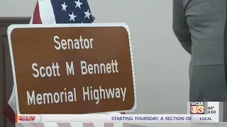 'He inspired us,' Family, friends honor Sen. Scott Bennett with highway dedication