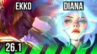 EKKO vs DIANA (JGL) | First Strike, 44K damage | EUW Grandmaster | 26.1