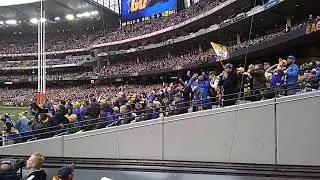 MCG Crowd reaction Dom Sheed 2018 grand final winning goal 2018