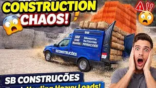 &bull; Construction Chaos 🚧💥 - SB CONSTRU&Ccedil;&Otilde;ES Truck Hauling Heavy Loads!