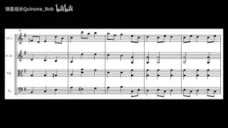[Alberto Nepomuceno] String Quartet in B Minor (Score Video)