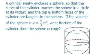 Basic Calculation of  Volume for GRE