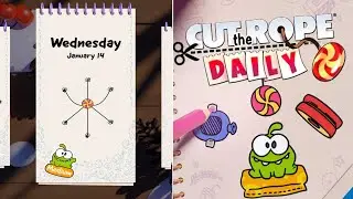 Cut the Rope Daily January 14 2026 Walkthrough 10 Stars