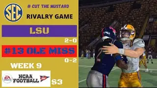 #13 OLE MISS @ LSU -- S3 -- NCAA FOOTBALL 07 -- XBOX ** RIVALRY GAME **