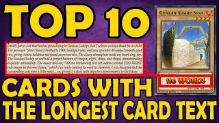 Top 10 Cards With The Longest Card Text - Part 2