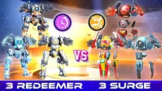 3 Redeemer vs 3 Surge - CPC, DeathMatch Gameplay - Mech Arena