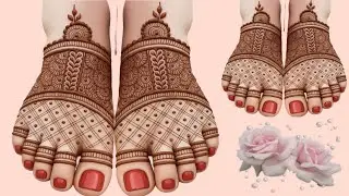 Pairon Ki Mehndi Ki Design | Simple Foot Mehndi Design | Easy Feet Mehndi Design | Leg Mehndi Design