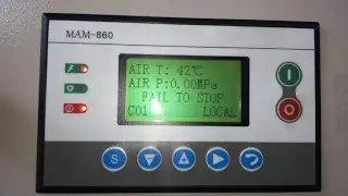 AJUSTAR PARÁMETROS MAM-860 COMPRESOR DE AIRE TIPO TORNILLO CHINO
