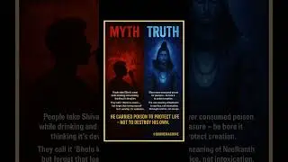 The Truth About Lord Shiva 🔱 He Carried Poison, Not Intoxication | #HinduMythology #Shorts