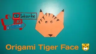 Learn how to make origami tiger face by Vihaan
