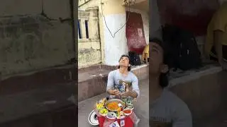 dancing Bhel  man unique style making￼, #shorts #bhel