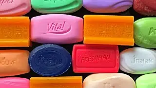 ASMR soap opening HAUL.unpacking soaps.many colorful soaps unboxing/unwrapping.Satisfying Video|364|
