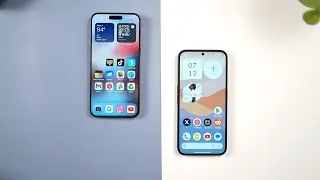 Nothing OS 3.0 vs iOS 18 애니메이션 및 속도 테스트