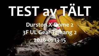 J&auml;mf&ouml;ra Durston X-Dome 2 med ett Taihang 2 fr&aring;n 3F UL Gear.
