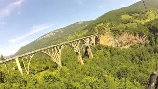 Zip line,Tara most,Montenegro