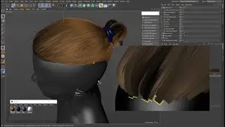 Ornatrix C4D: Hair from Mesh Strips and Hair from Guides