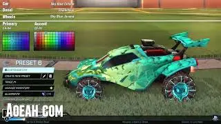 Rocket League Sky Blue Octane Car Design | AOEAH.COM