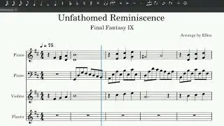FF9: Unfathomed Reminiscence - Sheet for Piano, Violin & Flute