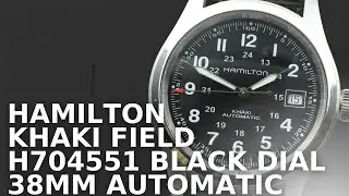 Hamilton Khaki Field H704551 Black Dial 38mm Automatic