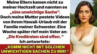 Meine Eltern nannten meine Hochzeit „unwichtig“, weil ich am „Boden der Gesellschaft“ war! Also