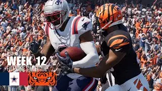 Patriots vs. Bengals | 2025-26 Season Week 12 | Madden NFL 26 Simulation
