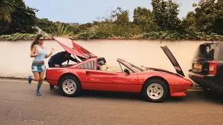 JERSEY HOUSE WIFE - Kate Taylor dumps her Ferrari and stars in UK British Comedy Movie 'Green Rush'