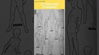 Poses de Pie y Sentado | Referencias para Dibujar Poses Humanas