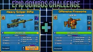 Pixel Gun 3D - Heavy Sniper Rifle + Offensive Fireworks [Epic Combos Challenge]