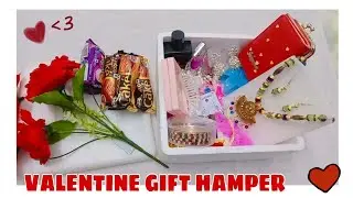 Valentine Gift Hamper Idea 💝😍 #Easy DIY Valentine Craft # Low budget handmade Valentine gift hamper