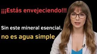 Error com&uacute;n despu&eacute;s de los 50  beber agua sola sin este mineral 1