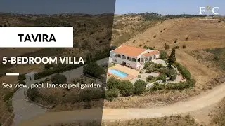 Algarve property for sale - 3+2 bedroom villa with sea view, pool and landscaped garden