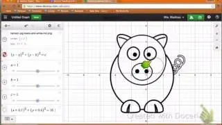 Draw a Pig with Desmos!