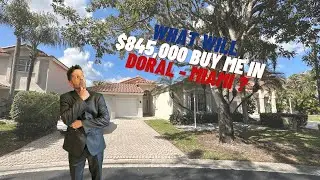 Doral -  Miami Exclusive area tour $845,000 home on an amazing lot !  #doralmiami