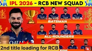 IPL 2026 RCB auction buys 🙀| 2nd TROPHY LOADING FOR RCB | #rcb #ipl2026 