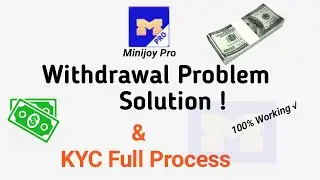Minijoy Pro withdrawal problem and full kyc process । Minijoy Pro KYC Step by Step Process ।#Twithme