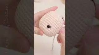 Making amigurumi doll's face by Green Frog Crochet