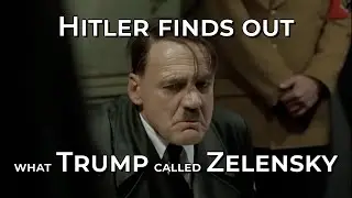 Hitler finds out what Trump called Zelensky