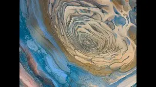 Cloud pour painting. Fluid acrylic paint pouring. Great beginner tutorial. Video number 357.