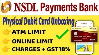 Nsdl payment bank debit card unboxing | Nsdl ATM card unboxing 2023