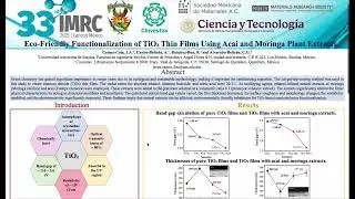 Eco-Friendly Functionalization of TiO₂ Thin Films Using Acai and Moringa Plant Extracts