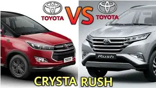 Toyota Rush vs Toyota Innova Crysta Dimensions, Features, Price Comparison