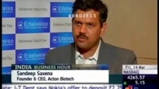 CNBC Indian Business Hour, Sandeep Saxena, Acton Biotech    Digital Tech